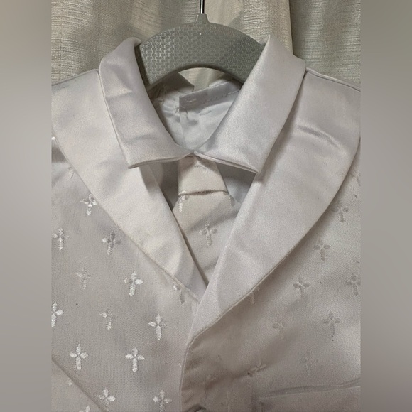 BABY 👼White Shirt /Vest and Bonnet Set 0-3 Months - Picture 5 of 10